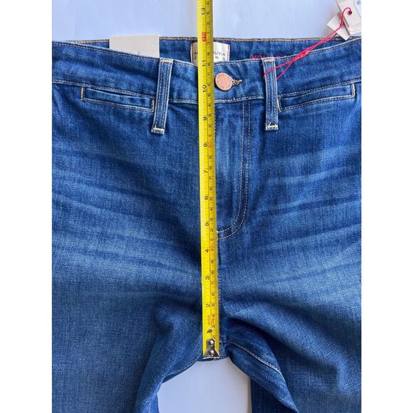 NWT Alice + Olivia Jeans Women`s H Rise Wide Leg Crop Pants Sz. 25 MSRP $275 - Picture 7 of 9